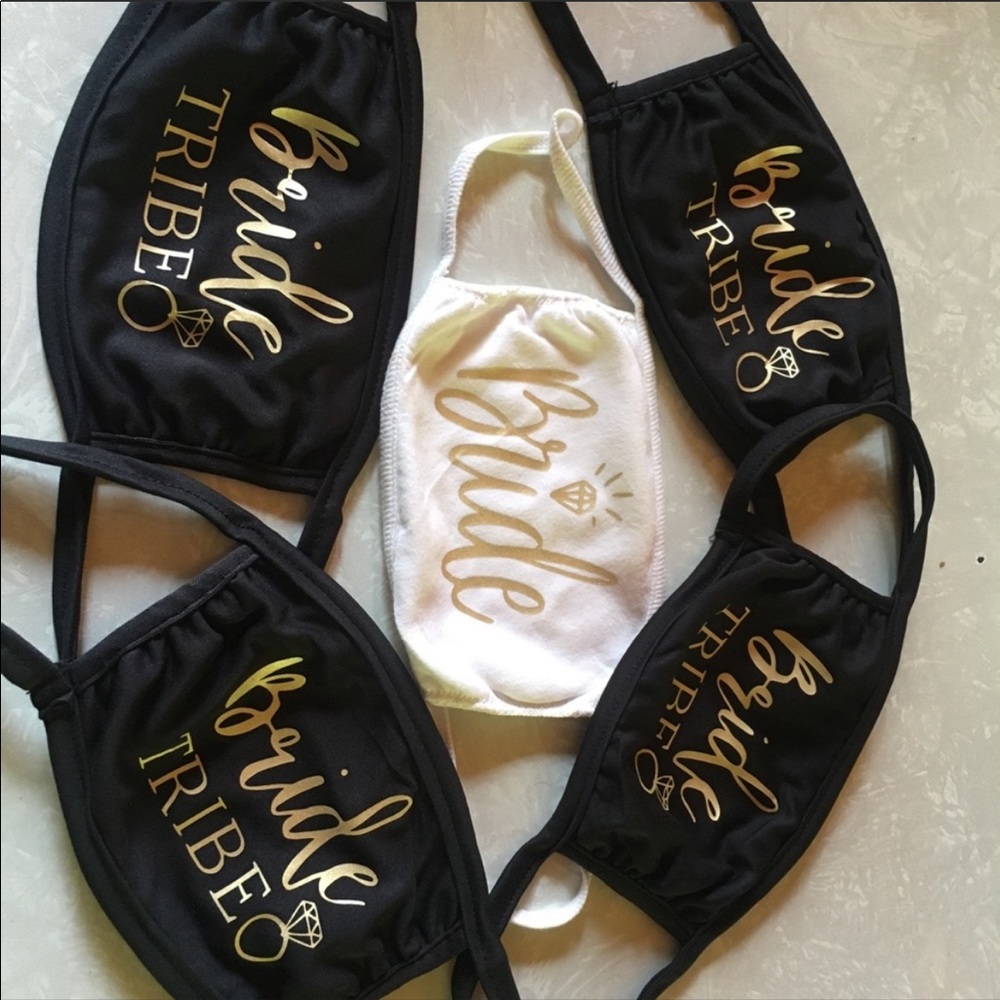 Bride bride tribe face masks (12 masks)